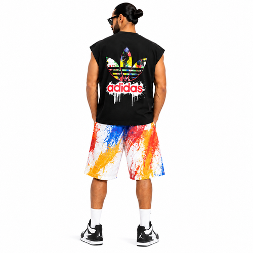 وست مردانه مشکی آدیداس (Adidas) چاپ جلو و پشت